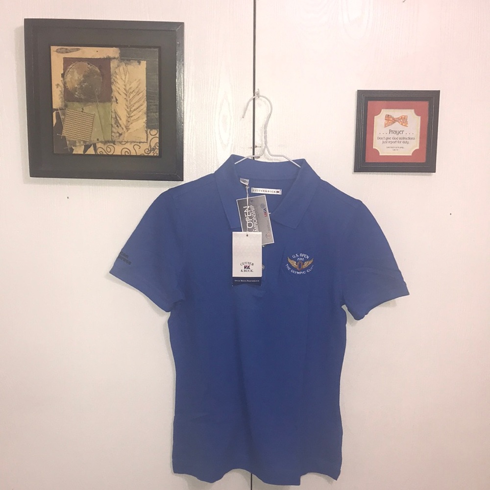 Cutter & Buck Women’s Golf Shirt Small Blue Nice